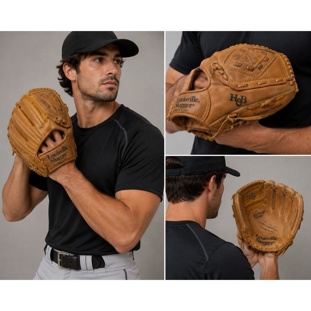 Louisville Slugger HBG 13" Baseball Softball Glove C0418 Nettles RH Throw